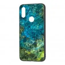 Чехол для Xiaomi Redmi 7 мрамор "морская волна" 