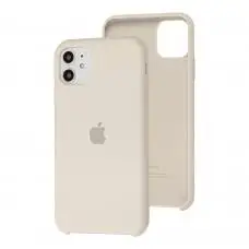 Чехол Silicone для iPhone 11 case antique whiter 