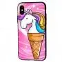Чехол для iPhone X / Xs единорог мороженое