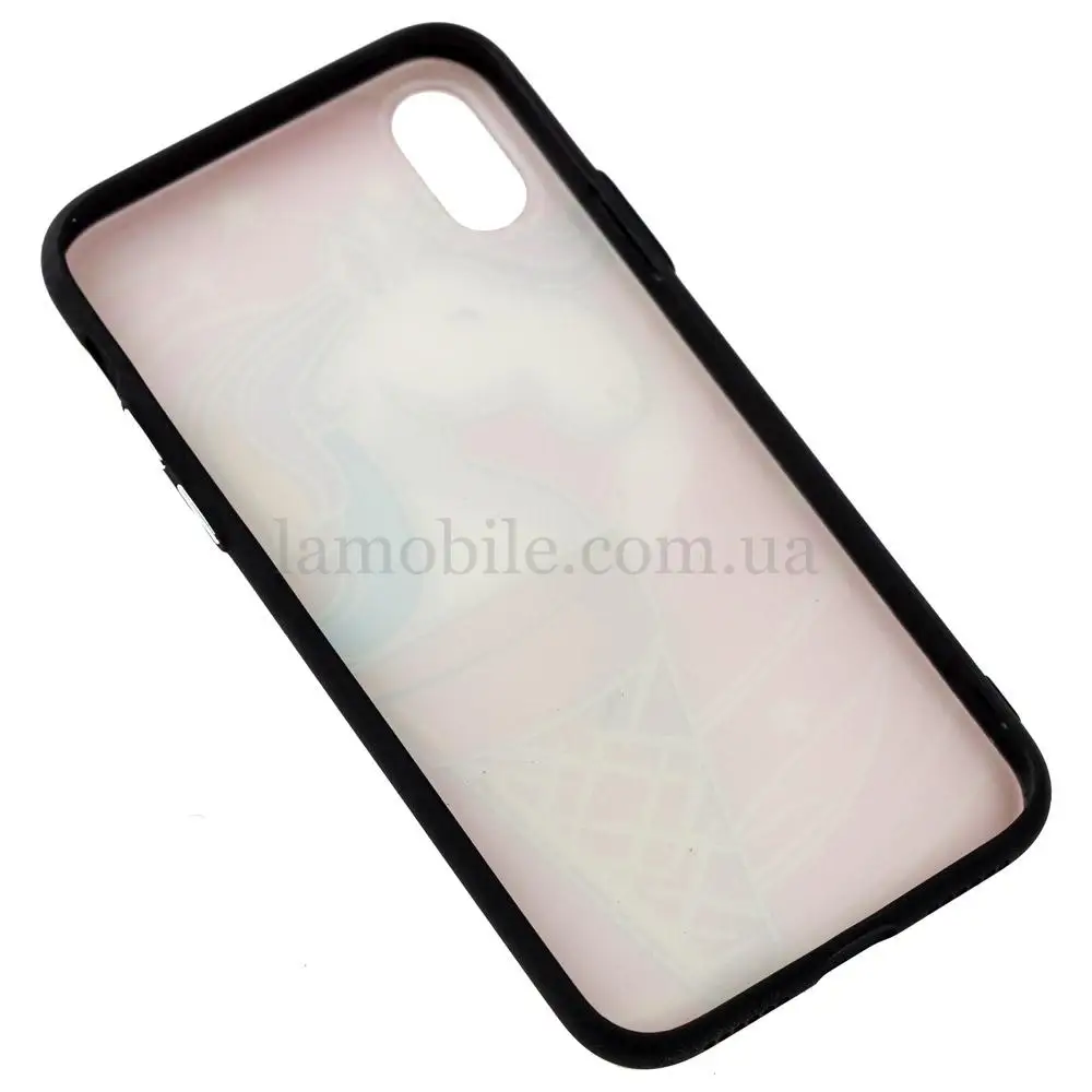 Чехол для iPhone X / Xs единорог мороженое