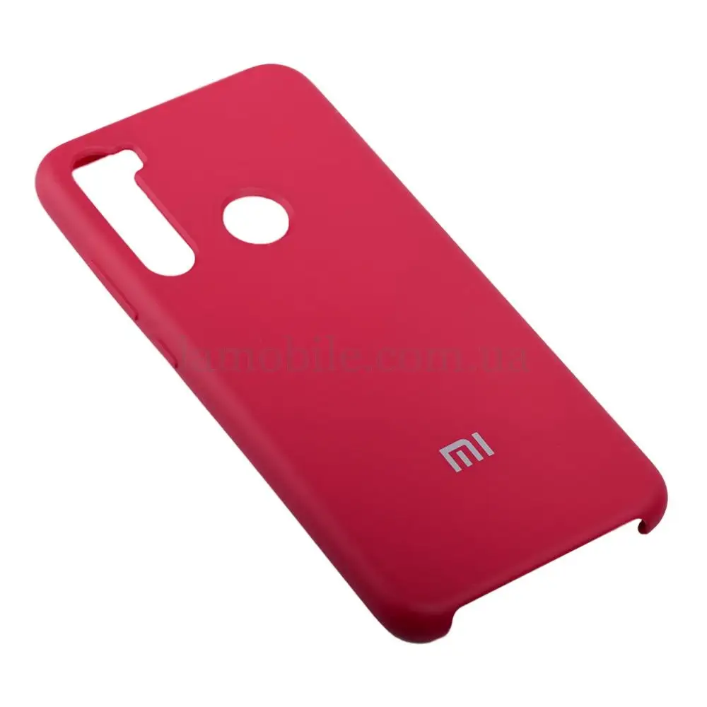 Чохол для Xiaomi Redmi Note 8 Silky Soft Touch "вишневий"