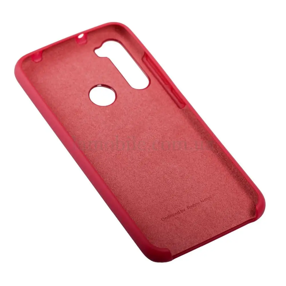 Чохол для Xiaomi Redmi Note 8 Silky Soft Touch "вишневий"