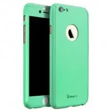Чехол iPaky Plating 360 градусов для iPhone 6бирюзовый + стекло