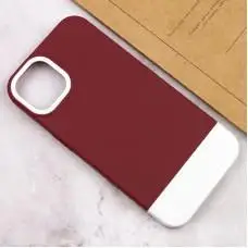 Чохол для iPhone 11 Bichromatic wine/white