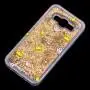 Чехол для Samsung Galaxy J5 (J500) вода золотистый "корона и бриллиант"