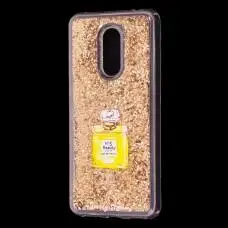 Чохол для Xiaomi Redmi 5 Plus Блискучі вода золотистий "духи"