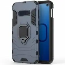 Чохол для Samsung Galaxy S10+ (G975) Transformer Ring удароміцний з кільцем сірий