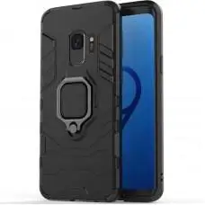 Чохол для Samsung Galaxy S9 (G960) Transformer Ring ударостійкий з кільцем чорний