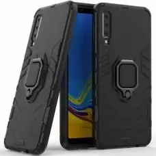 Чохол для Samsung Galaxy A7 2018 (A750) Transformer Ring ударостійкий чорний
