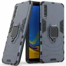 Чохол для Samsung Galaxy A7 2018 (A750) Transformer Ring ударостійкий сірий