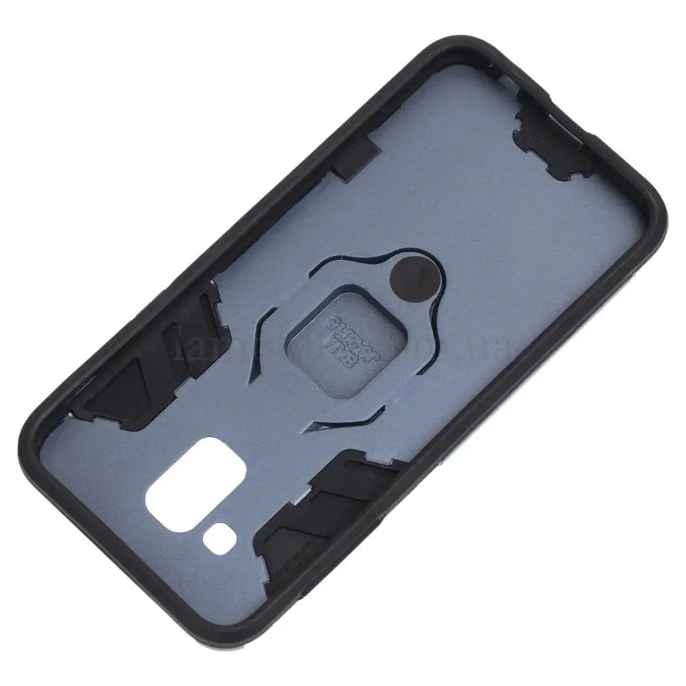 Чехол для Samsung Galaxy J6 2018 (J600) Transformer Ring ударопрочный серый