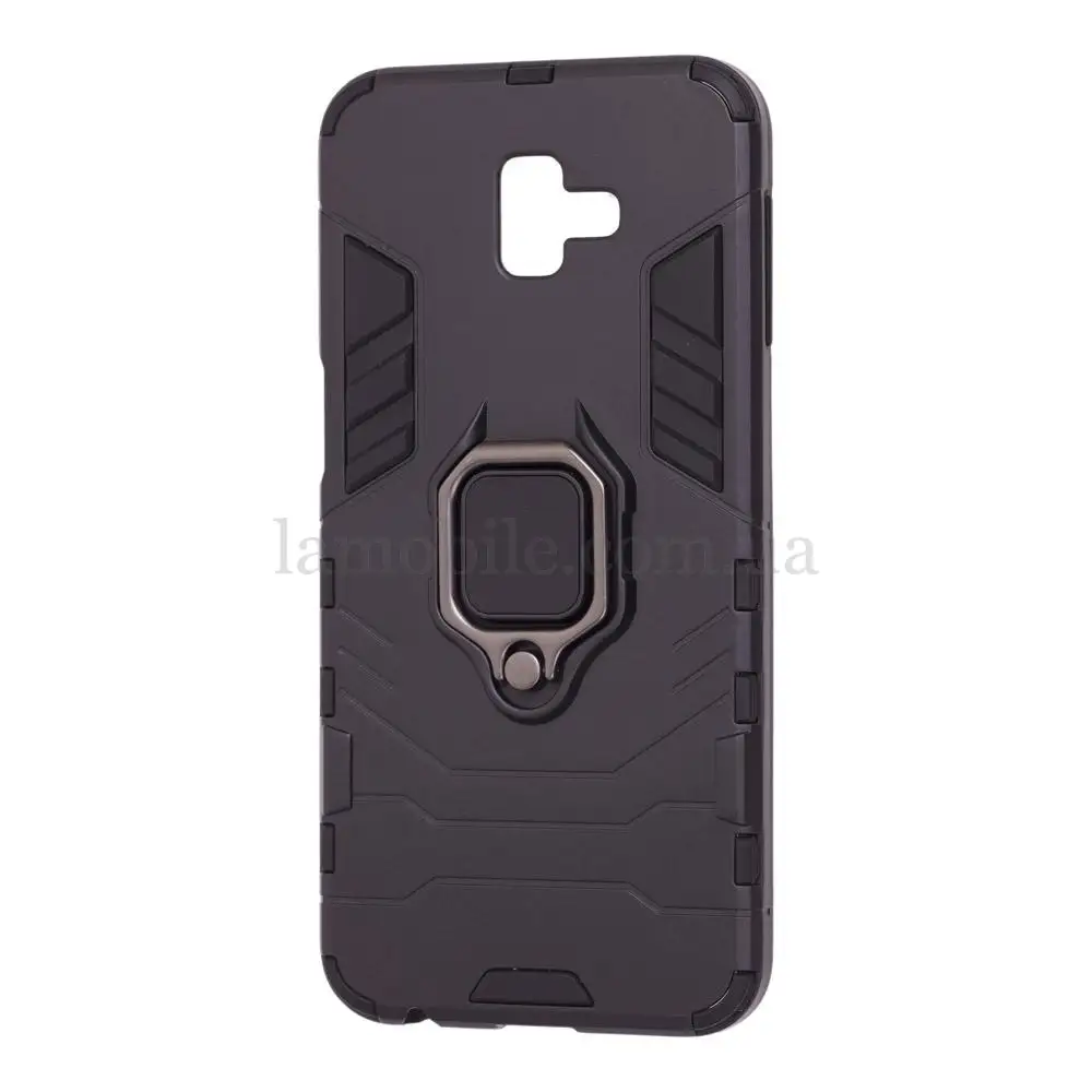 Чехол для Samsung Galaxy J6+ 2018 (J610) Transformer Ring ударопрочный черны