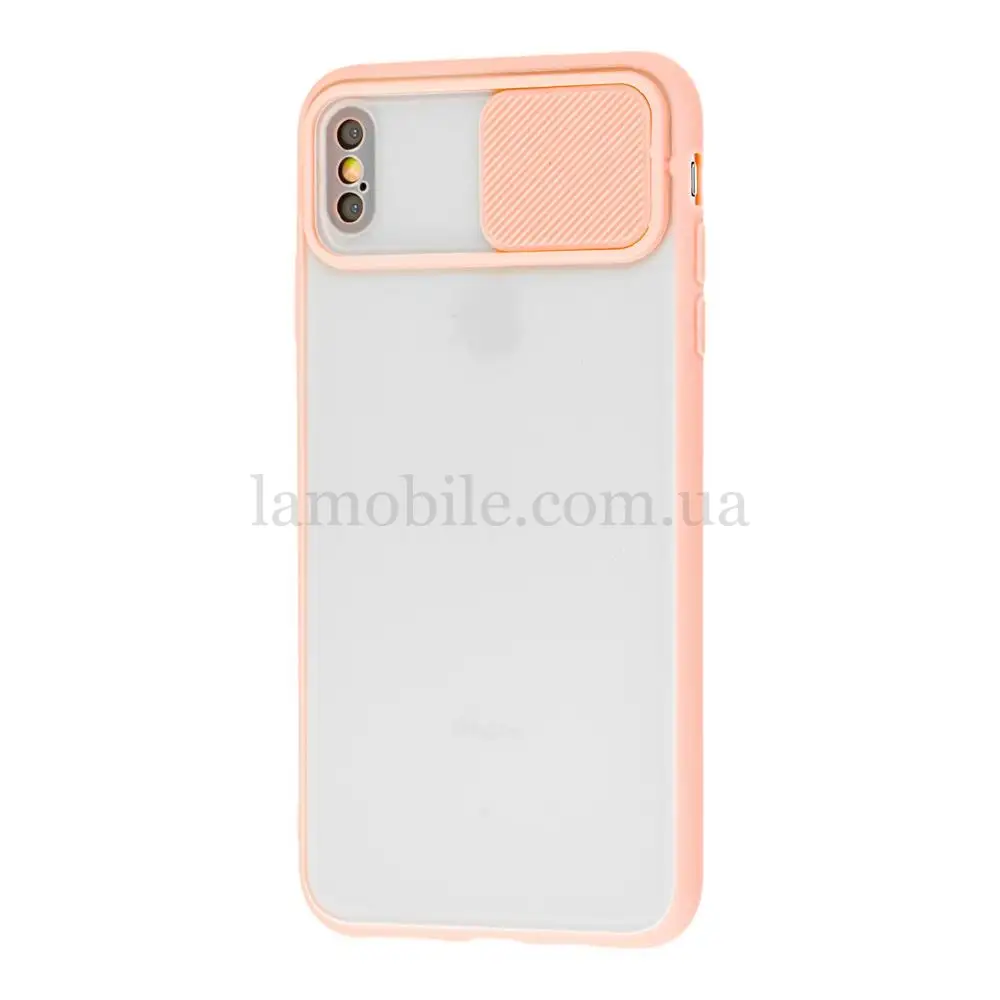 Чохол для iPhone Xs Max LikGus Camshield camera protect рожевий