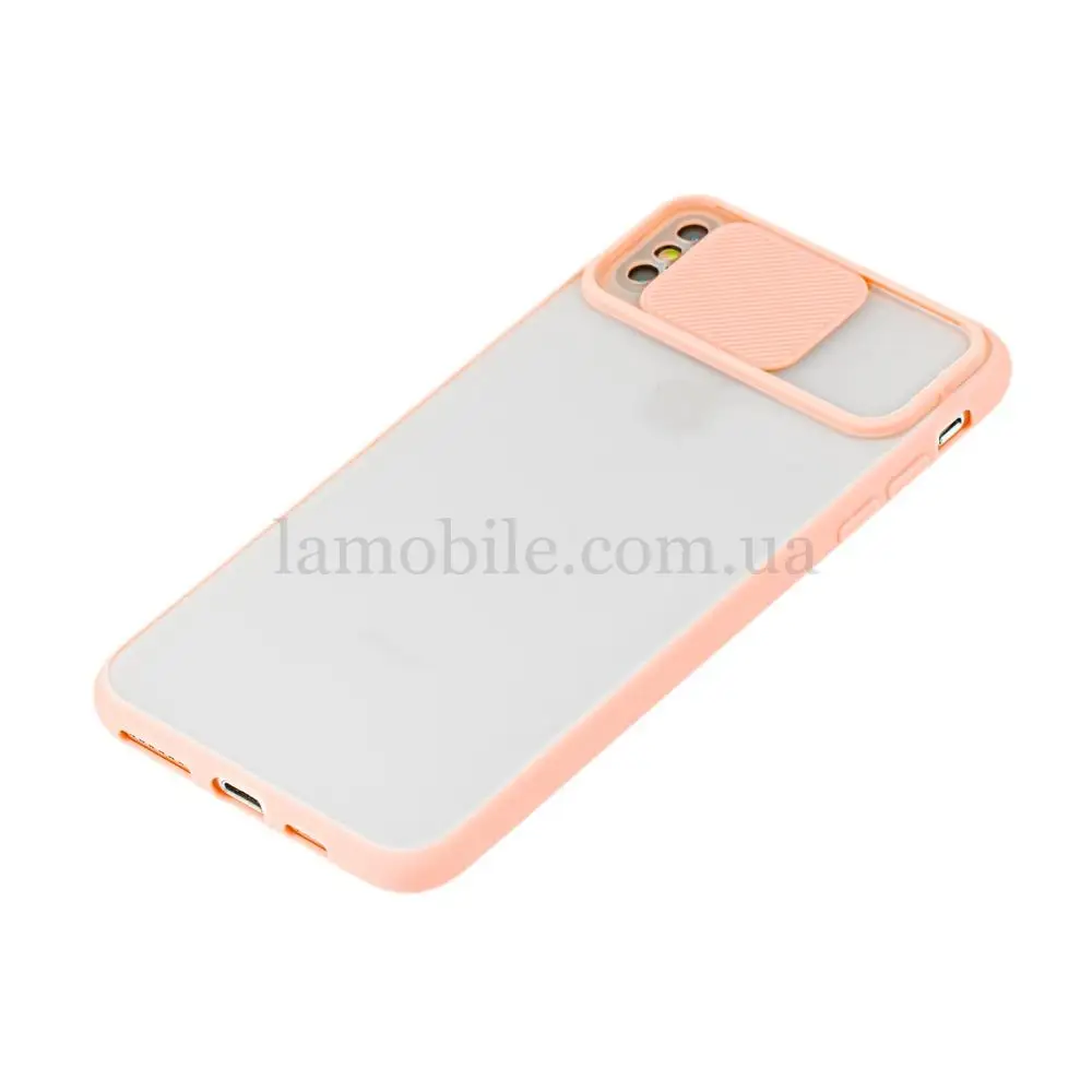 Чохол для iPhone Xs Max LikGus Camshield camera protect рожевий