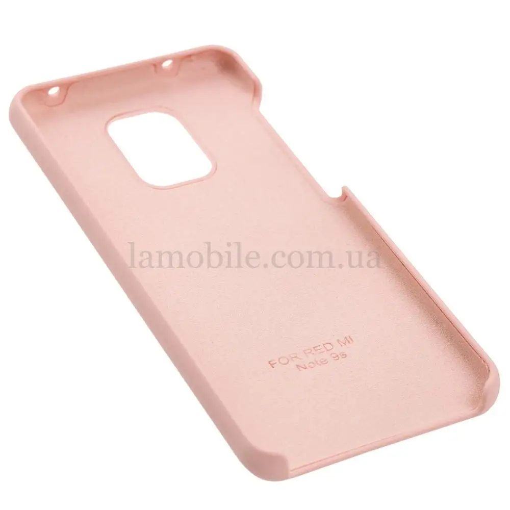 Чехол Silicone для Xiaomi Redmi Note 9s / 9 Pro Premium pink sand