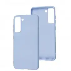 Чехол для Samsung Galaxy S21 FE (G990) Candy голубой / lilac blue 