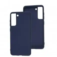 Чехол для Samsung Galaxy S21 FE (G990) Candy синий