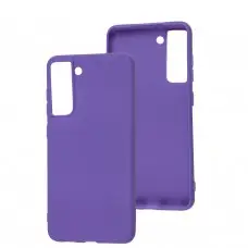 Чехол для Samsung Galaxy S21 FE (G990) Candy сиреневый