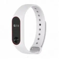 Ремешок Xiaomi Mi Band 2 double color бело красный