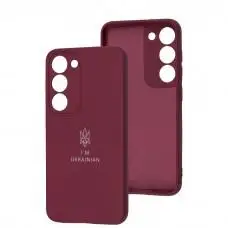 Чехол для Samsung Galaxy S23 (S911) Full Premium Трезубец бордовый / marsala