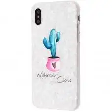 Чехол для iPhone X / Xs Blood of Jelly "кактус"