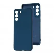 Чохол для Samsung Galaxy S21 FE (G990) Wave camera colorful blue