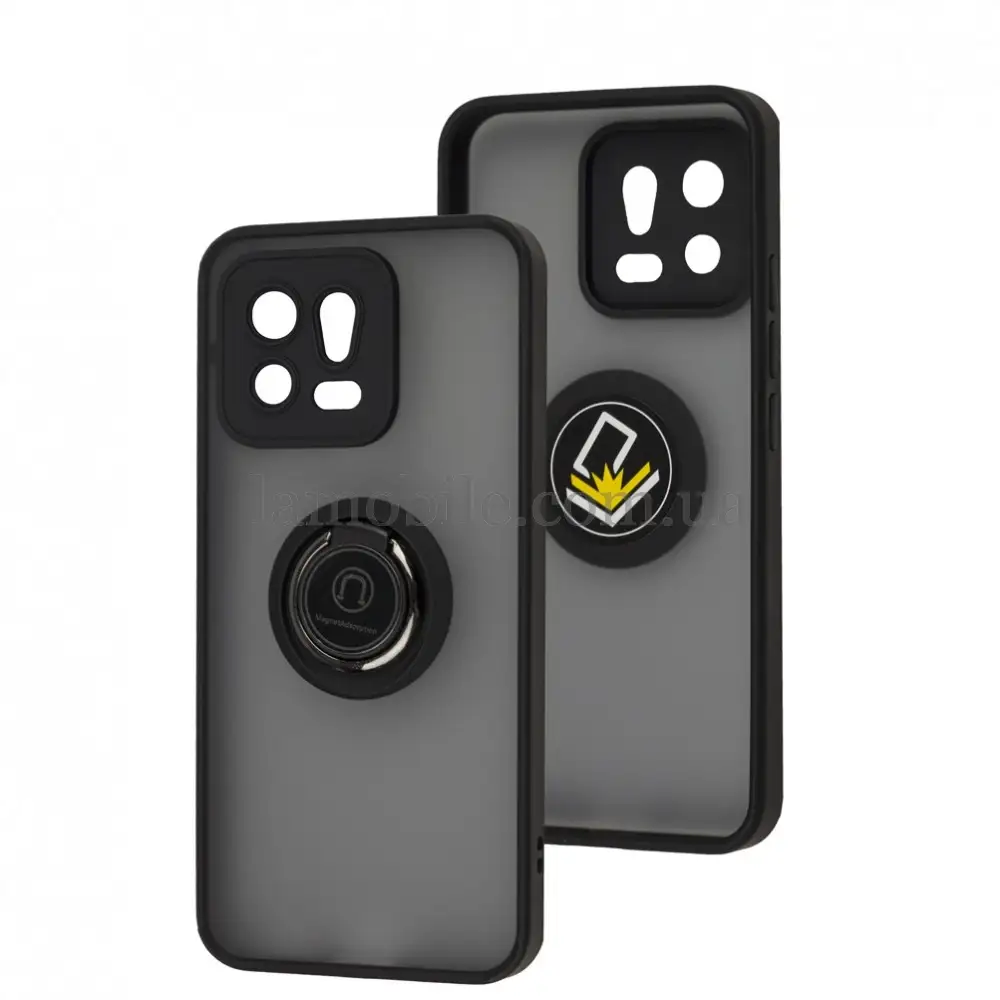 Чохол для Xiaomi 13 LikGus Edging Ring чорний