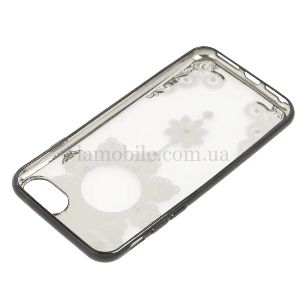 Чехол Beckberg для iPhone 7 / 8 Monsoon подсолнух черный дизайн номер один
