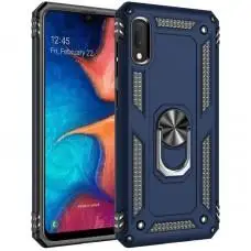 Чохол для Samsung Galaxy A02 (A022) Serge Ring ударостійкий темно-синій