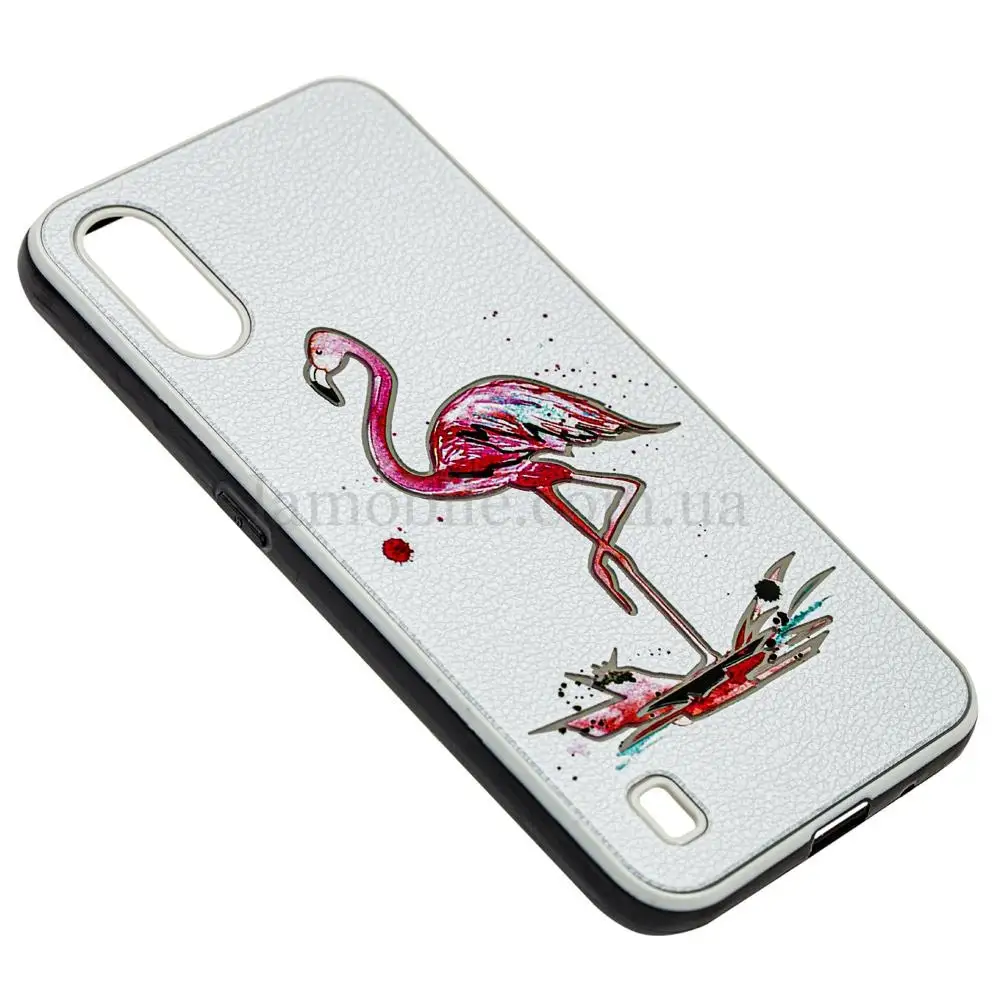 Чехол для Samsung Galaxy A01 (A015) Fashion mix фламинго