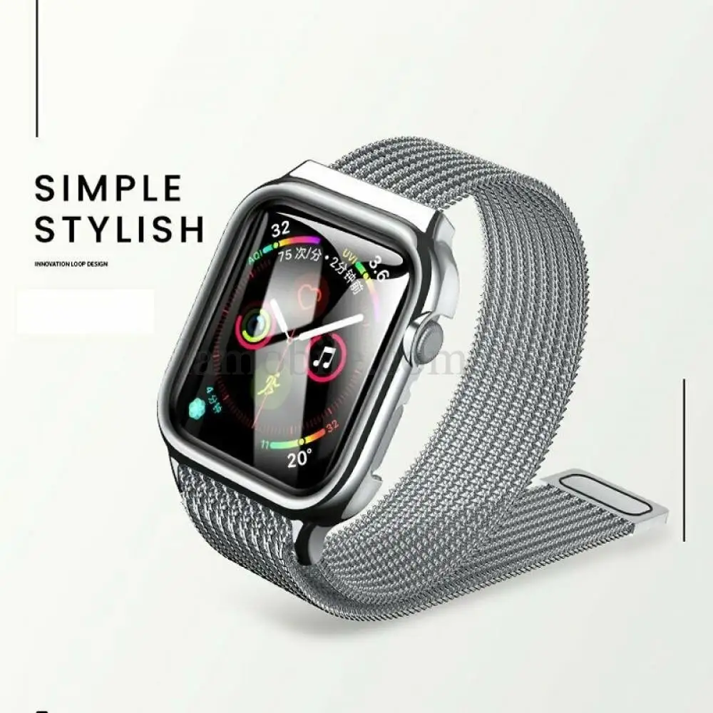 Ремешок для Apple Watch Usams Magnetic Loop 44mm серебристый
