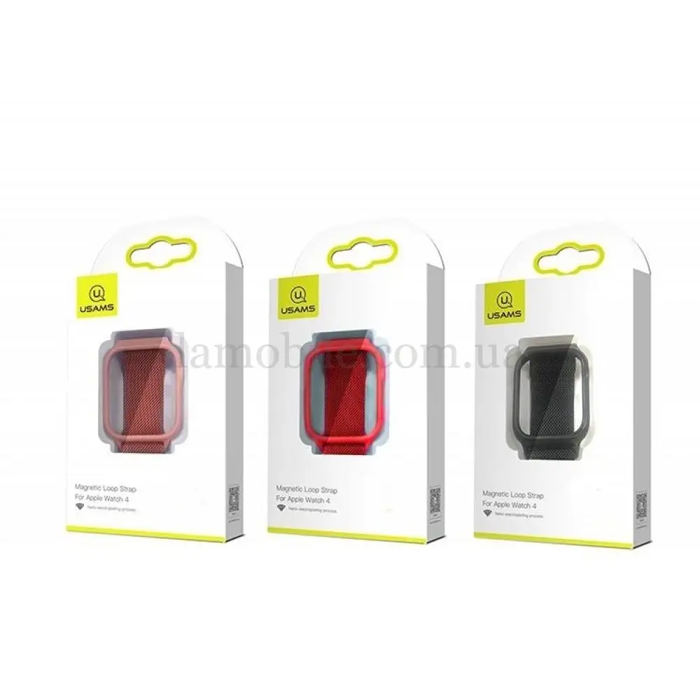 Ремешок для Apple Watch Usams Magnetic Loop 44mm серебристый