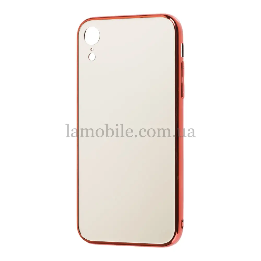 Чохол для iPhone Xr glass дзеркало "червоний"