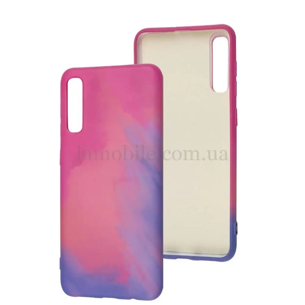 Чехол для Samsung Galaxy A50 / A50s / A30s Wave Watercolor pink / purple