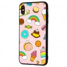 Чехол для iPhone Xs Max My style "сладости и радуга" 