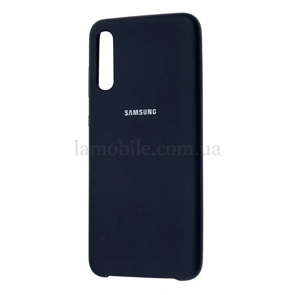 Чехол для Samsung Galaxy A70 (A705) Silky Soft Touch темно-синий
