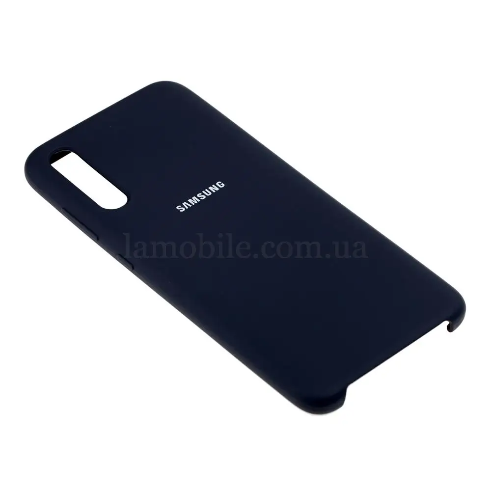 Чехол для Samsung Galaxy A70 (A705) Silky Soft Touch темно-синий