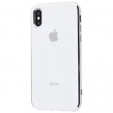 Чехол для iPhone X / Xs Silicone case (TPU) белый