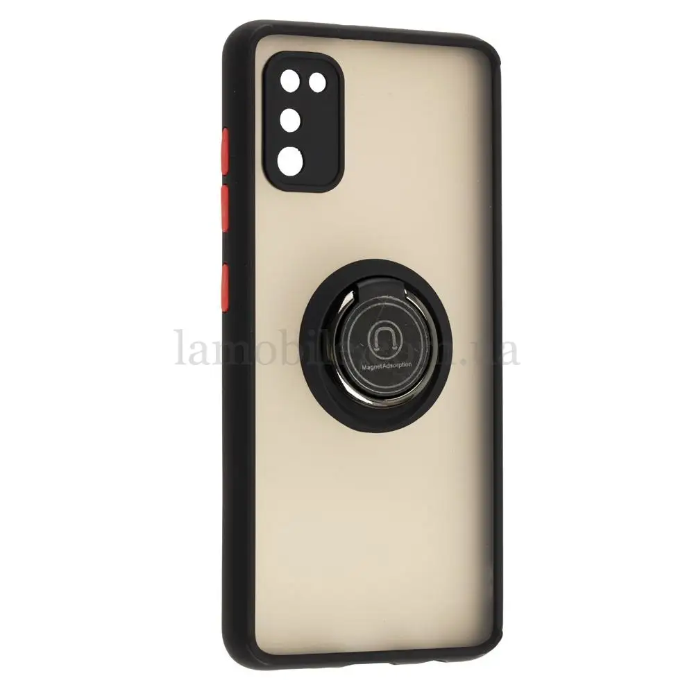 Чехол для Samsung Galaxy A41 (A415) LikGus Edging Ring черный / красный      