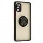 Чехол для Samsung Galaxy A41 (A415) LikGus Edging Ring черный / красный      