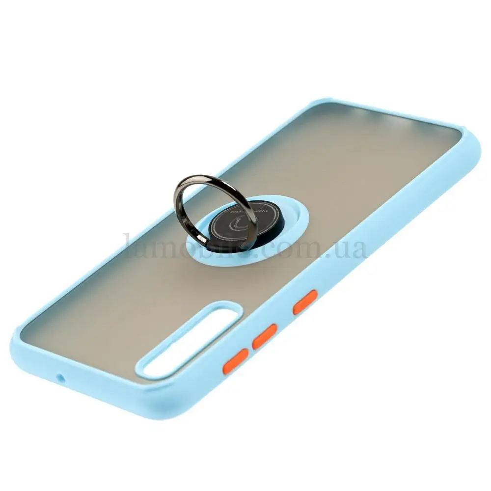 Чехол для Samsung Galaxy A50 / A50s / A30s LikGus Edging Ring бирюзовый 