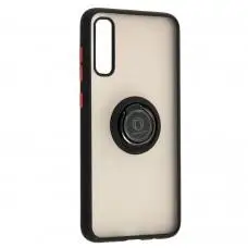 Чехол для Samsung Galaxy A70 (A705) LikGus Edging Ring черный / красный