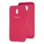 Чехол для Samsung Galaxy J6+ 2018 (J610) Silicone Full розово-красный