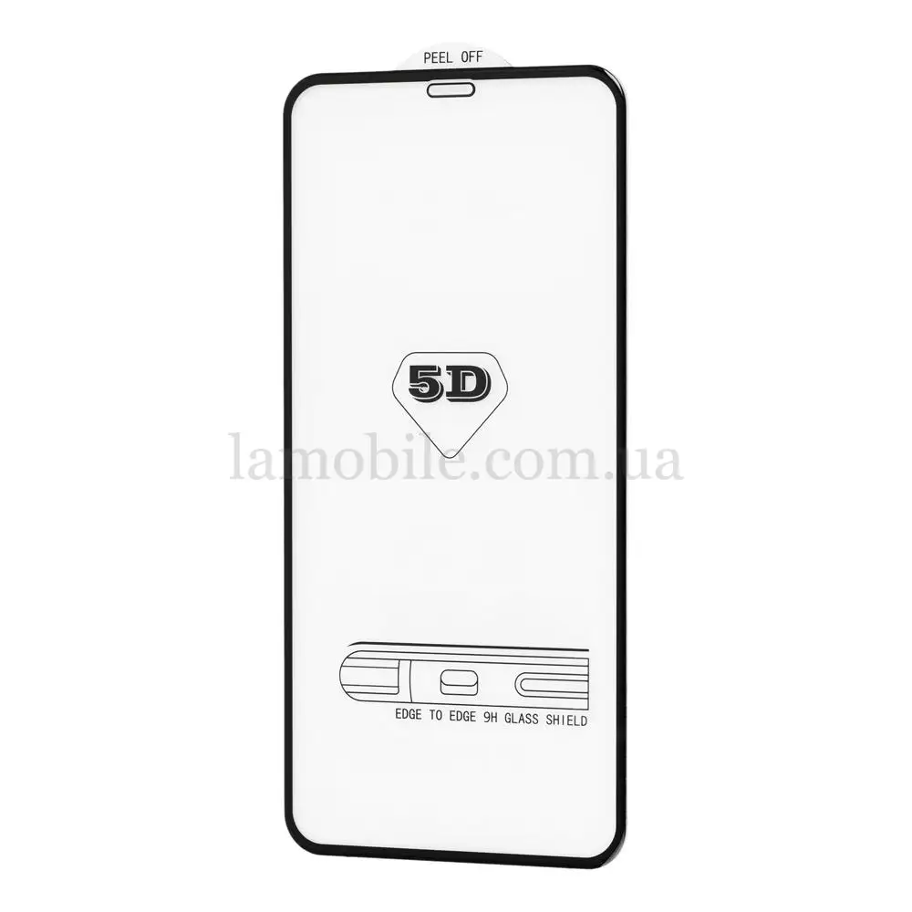 Захисне 5D скло для iPhone X/Xs/11 Pro Premium Full Glue чорне
