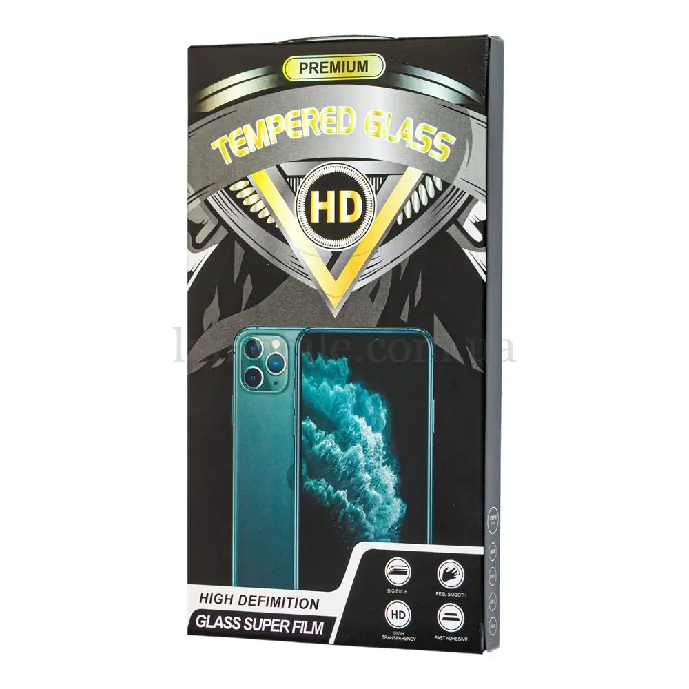 Захисне 5D скло для iPhone Xs Max / 11 Pro Max Premium Full Glue чорне