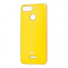 Чохол для Xiaomi Redmi 6 Silicone case (TPU) жовтий