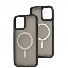 Чохол для iPhone 12 Pro Max WAVE Matte Colorful MagSafe black