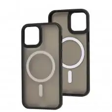 Чохол для iPhone 12/12 Pro WAVE Matte Colorful MagSafe black