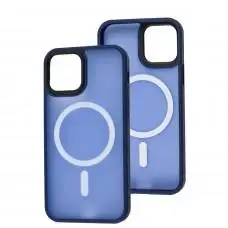 Чохол для iPhone 12/12 Pro WAVE Matte Colorful MagSafe blue
