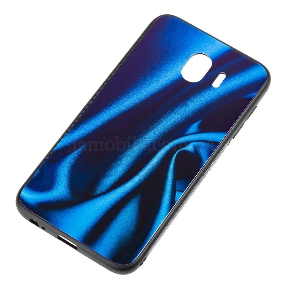 Чехол для Samsung Galaxy J4 2018 (J400) Fantasy синий шелк